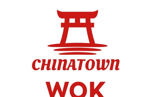 中式建筑风格的Wok Logo设计