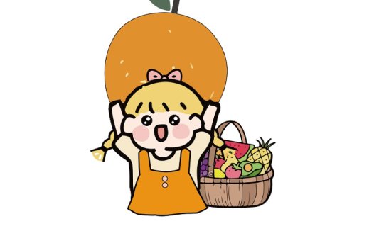 水果女孩logo设计