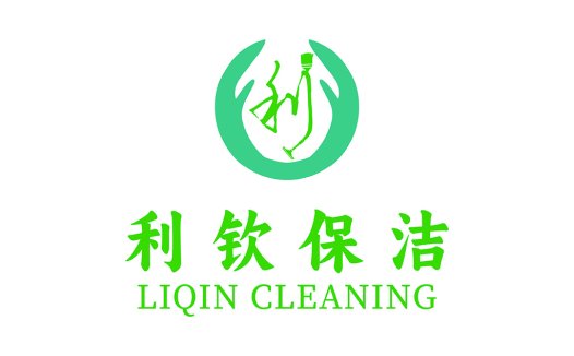 绿色清洁服务logo设计