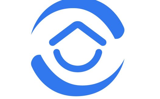 简洁现代的蓝色圆环logo设计