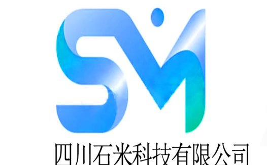 蓝色渐变科技感SM字母logo设计