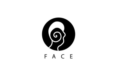 螺旋形脸谱logo设计