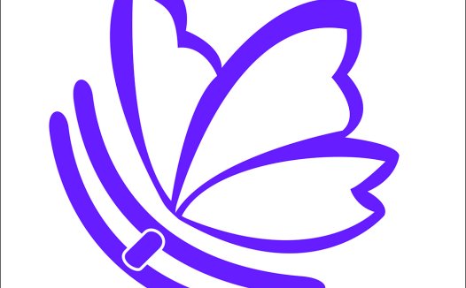 简洁优雅的蝴蝶logo设计