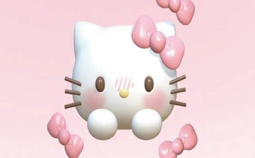 Hello Kitty卡通形象logo设计
