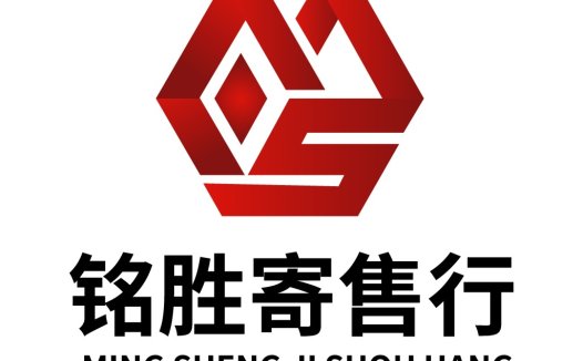 红色立体几何标志设计
