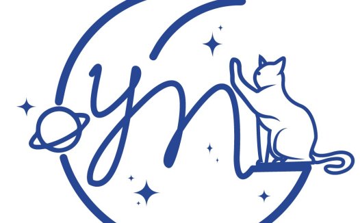猫与月亮的梦幻logo设计