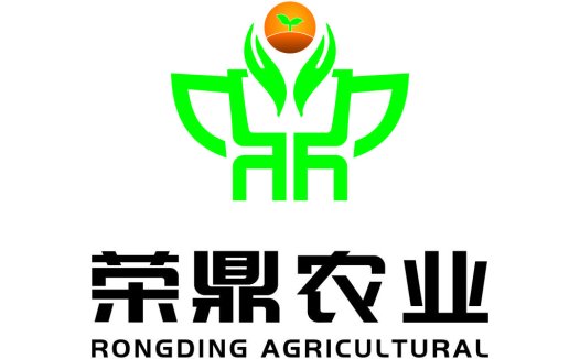 农业品牌logo设计:绿色植物与双手的结合