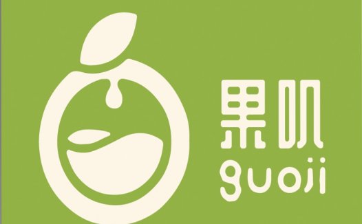 果果叽叽logo设计:简约清新水果品牌标识