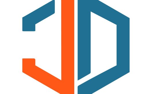 现代科技感3D视觉logo设计