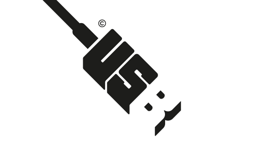 USB插头Logo设计:简洁现代风格