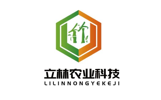 竹元素六边形logo设计