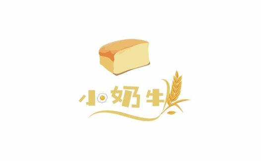 面包店logo设计:简洁面包与麦穗组合