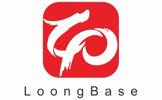 简洁现代红色龙形logo设计