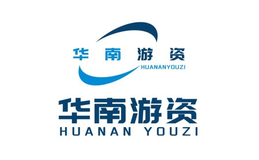 简洁现代的蓝色波浪形logo设计