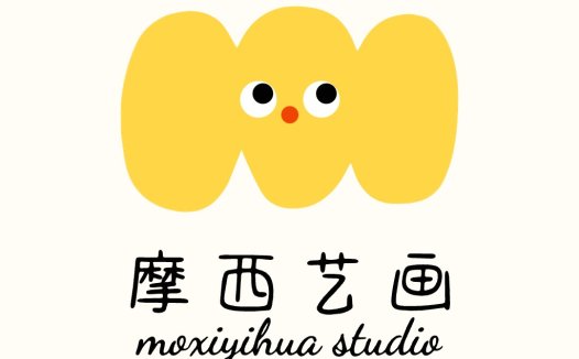 摩西西艺艺画画logo设计