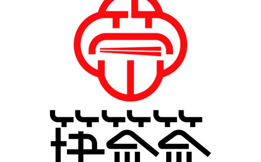 红色圆形图案logo设计