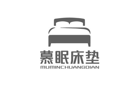 简约床形logo设计