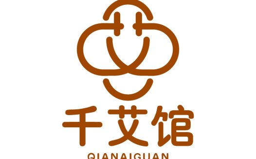 千艾艾馆logo设计:简约与文化融合