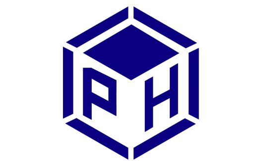 现代简约几何字母IPHI标志设计