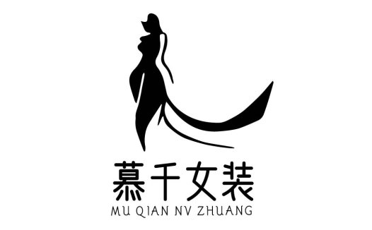 优雅女性剪影logo设计