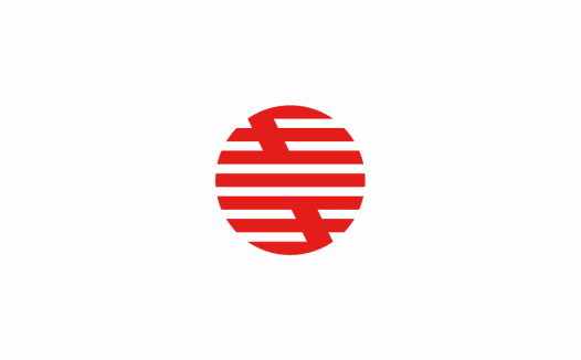 简约红色圆圈logo设计
