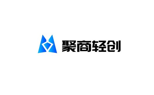 现代简约蓝色三角形logo设计