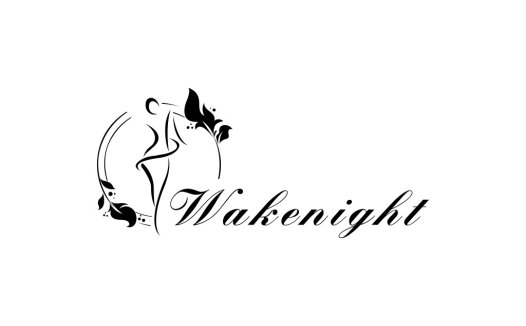 优雅蝴蝶与女性剪影的logo设计