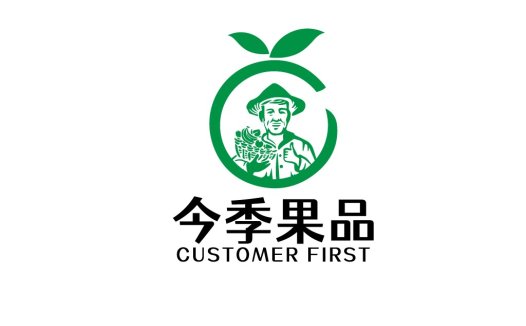 绿色水果品牌logo设计