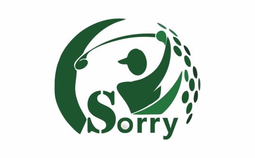 绿色高尔夫球运动logo设计
