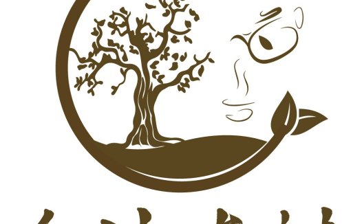自然和谐的茶文化logo设计
