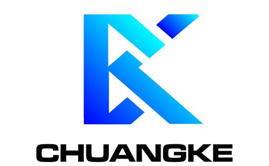 现代简约蓝色渐变字母K logo设计
