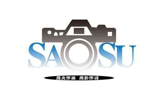相机造型结合文字的摄影logo设计