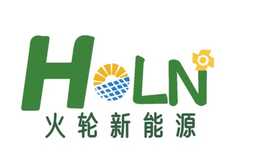 绿色风车元素的环保能源logo设计