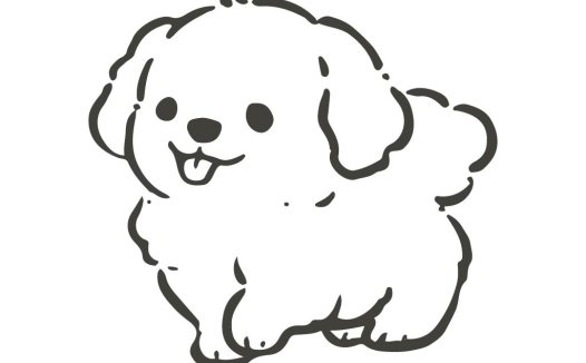 卡通小狗头像logo设计