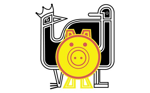 猪年生肖主题logo设计