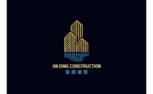 金鼎建筑logo设计:现代建筑风格标识