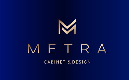 高端奢华金属M字母Logo设计