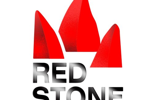 红色岩石logo设计