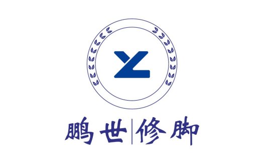 简洁优雅的蓝色品牌logo设计