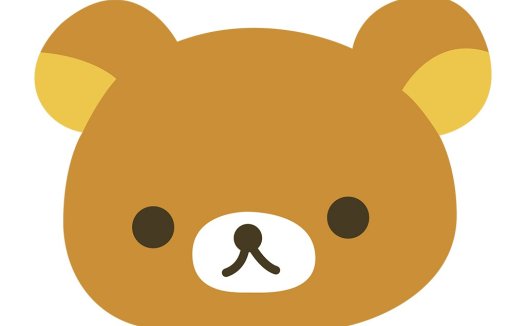 可爱卡通熊头像logo设计