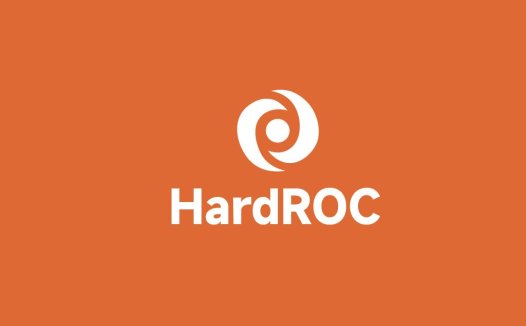 简约橙色背景与白色圆环logo设计