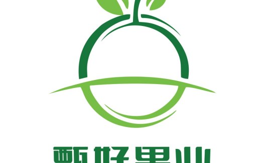 绿色水果logo设计:健康食品品牌标识