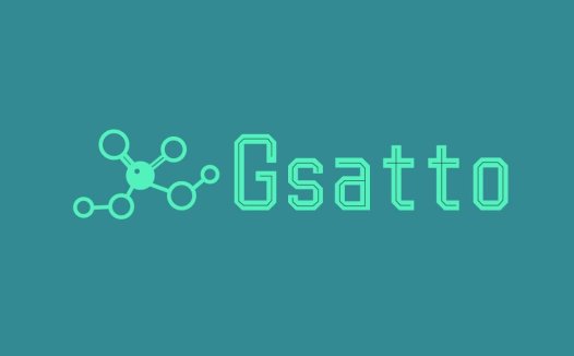 Gsatto logo设计:分子结构与现代感