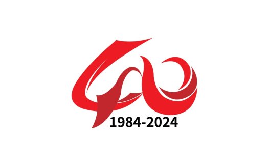 红色40周年纪念logo设计