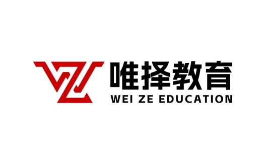 唯择教育logo设计