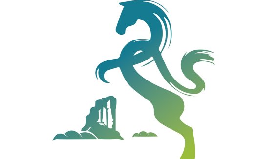 马跃腾空logo设计