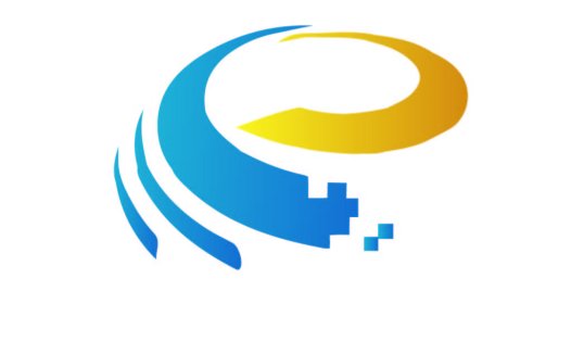 蓝色渐变环形医疗健康logo设计