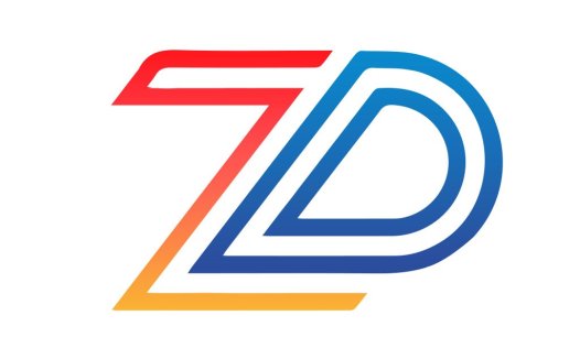 简洁现代的ZD字母标志设计