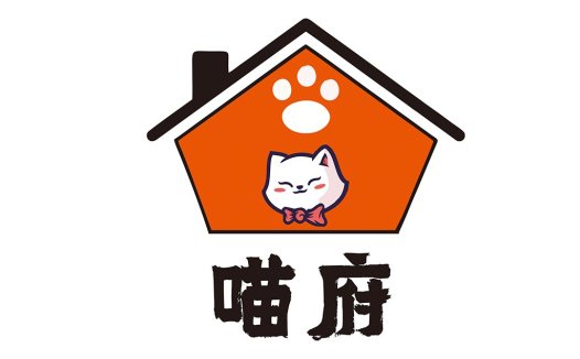 猫主题房屋logo设计