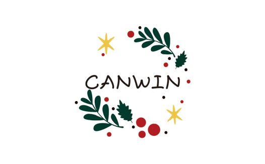 节日主题的Canwin Logo设计